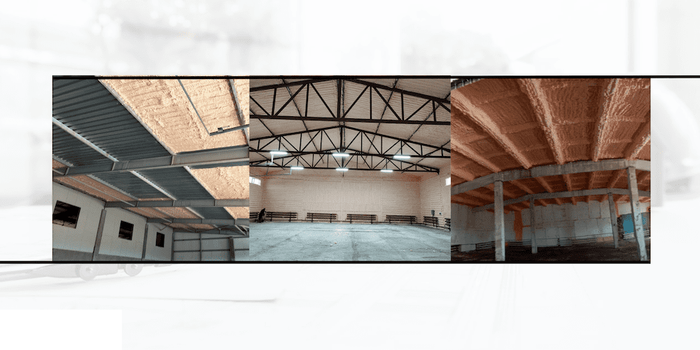 Утепление складов полиуретановым утеплителем Polynor