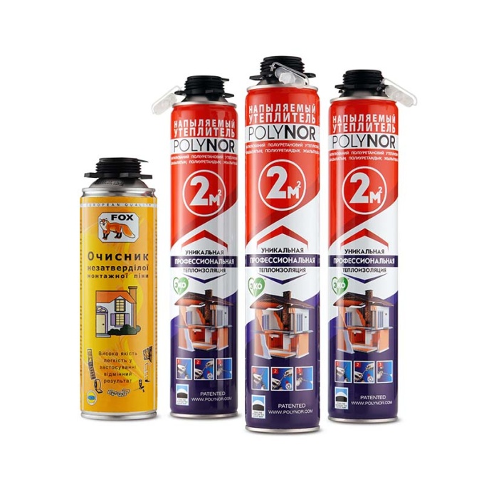 Утеплювач в балонах Polynor. Комплект для утеплення №3