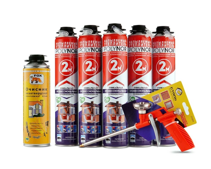 Утеплювач в балонах Polynor. Комплект для утеплення №5