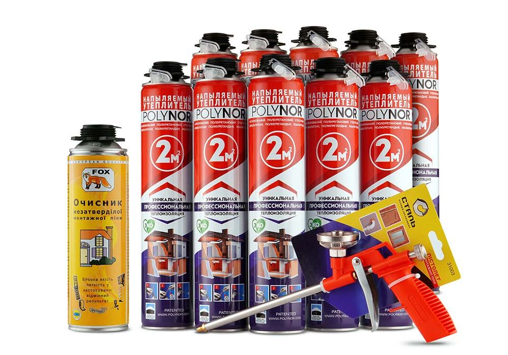Утеплювач в балонах Полінор